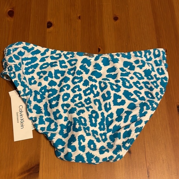 Calvin Klein Classic Mid-Rise Bikini Swim Bottom Animal Print Large NWT - Picture 3 of 6